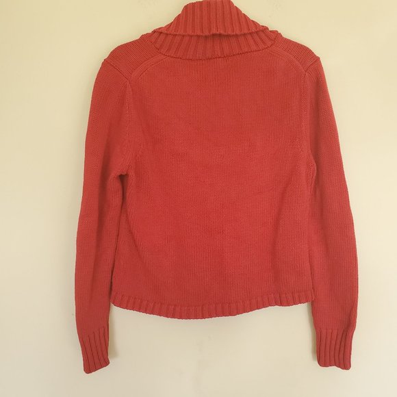Conrad C Red shawl collar cardi sweater size Large - Picture 6 of 9